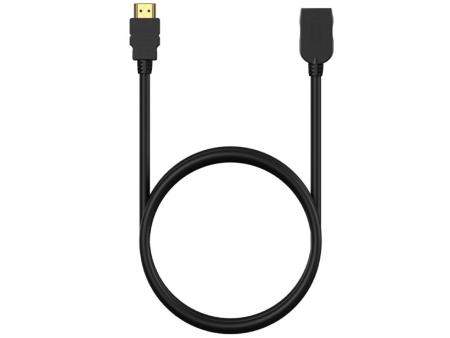 Cable Alargador HDMI Aisens A120-0547/ HDMI Macho - HDMI Hembra/ Hasta 10W/ 2250Mbps/ 5m/ Negro