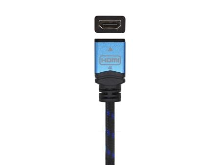 Cable Alargador HDMI Aisens A120-0452/ HDMI Macho - HDMI Hembra/ 1m/ Negro/ Azul