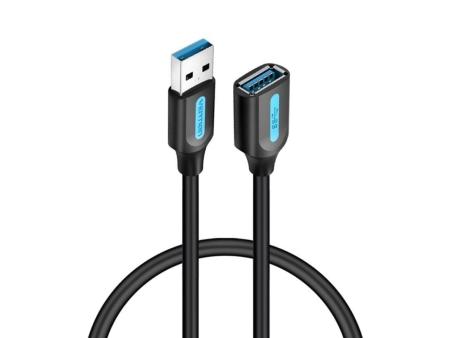 Cable Alargador USB 3.0 Vention CBHBD/ USB Macho - USB Hembra/ 5Gbps/ 50cm/ Negro