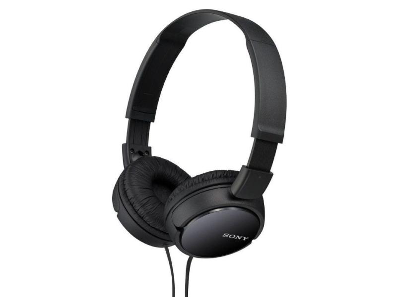 Auriculares Sony MDR-ZX110B/ Jack 3.5/ Negros