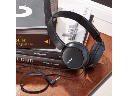 Auriculares Sony MDR-ZX110B/ Jack 3.5/ Negros