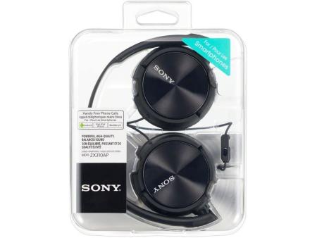 Auriculares Sony MDRZX310APB/ con Micrófono/ Jack 3.5/ Negros