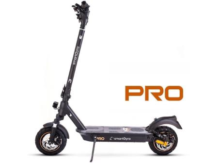 Patinete Eléctrico SmartGyro K2 Pro Black Certificado/ Motor 1000W/ Ruedas 10'/ 25km/h /Autonomía 60km/ Negro