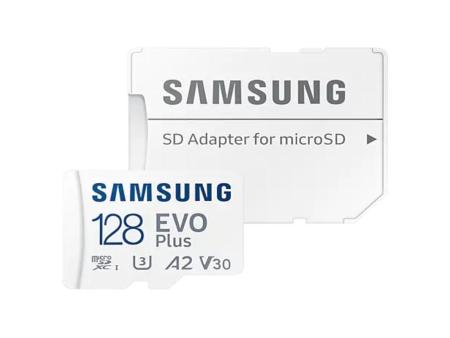 Tarjeta de Memoria Samsung EVO Plus 2023 128GB microSD XC con Adaptador/ Clase 10/ 160MBs