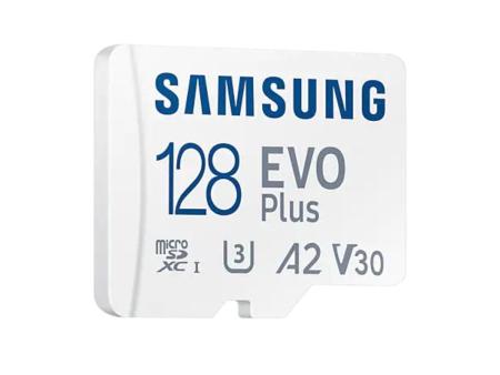 Tarjeta de Memoria Samsung EVO Plus 2023 128GB microSD XC con Adaptador/ Clase 10/ 160MBs