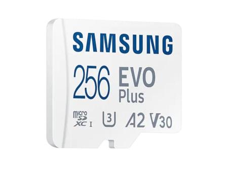 Tarjeta de Memoria Samsung EVO Plus 2023 256GB microSD XC con Adaptador/ Clase 10/ 160MBs