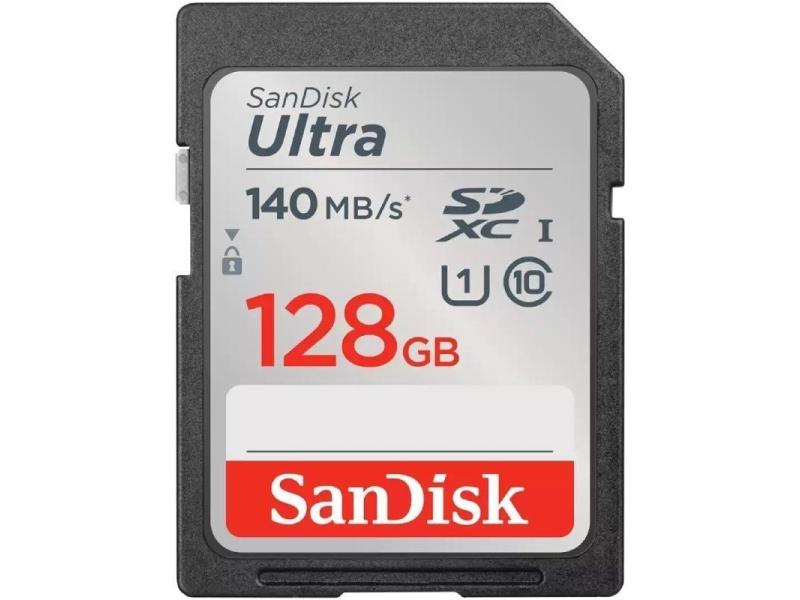 Tarjeta de Memoria SanDisk Ultra 128GB SD HC UHS-I - SDXC/ Clase 10/ 140MBs