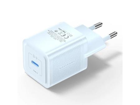 Cargador Gan de Pared Vention FEPL0-EU/ 1xUSB Tipo-C/ 20W