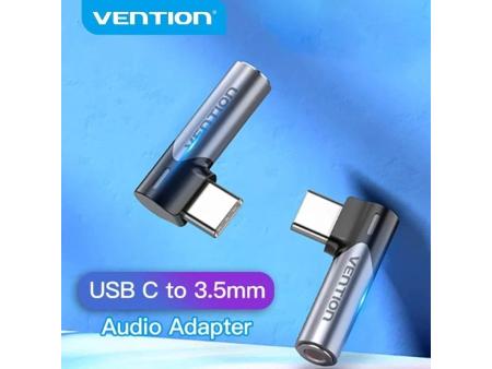 Adaptador Audio Vention BGWH0/ Jack 3.5 Hembra - USB Tipo-C Macho/ Gris