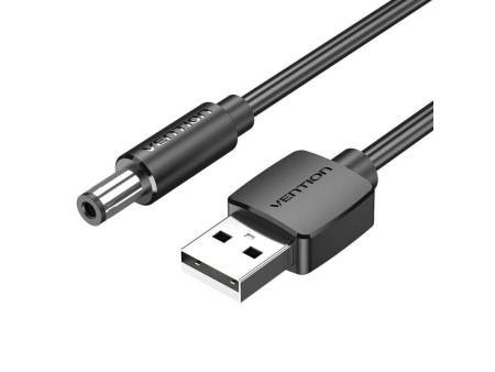 Cable Alimentación Vention CEYBD/ USB-A Macho - DC 5.5mm Macho/ 50cm/ Negro