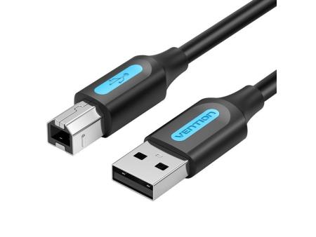 Cable USB 2.0 Impresora Vention COQBG/ USB Tipo-B Macho - USB Macho/ 480Mbps/ 1.5m/ Negro