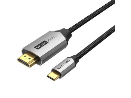 Cable Conversor HDMI 2.0 4K Vention CRBBF/ USB Tipo-C Macho - HDMI Macho/ 1m/ Negro