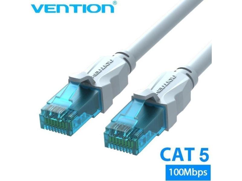 Cable de Red RJ45 UTP Vention VAP-A10-S1500 Cat.5e/ 15m/ Azul y Blanco