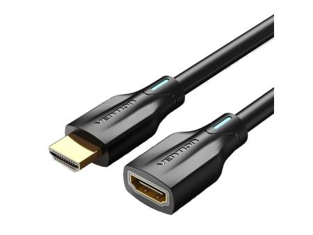 Cable Alargador HDMI 8K Vention AHBBF/ HDMI Macho - HDMI Hembra/ 1m/ Negro