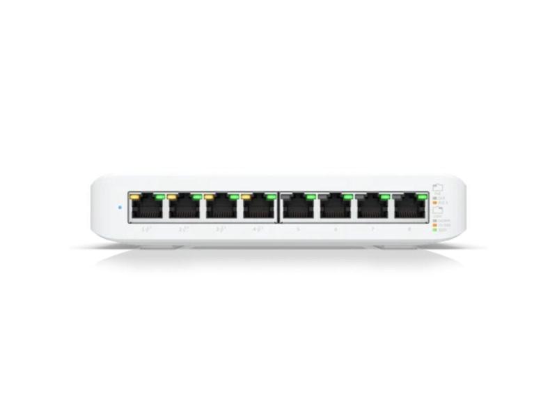 Switch Ubiquiti USW-LITE-8-POE/ 8 Puertos/ RJ45 10/100/1000 PoE