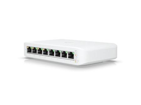 Switch Ubiquiti USW-LITE-8-POE/ 8 Puertos/ RJ45 10/100/1000 PoE