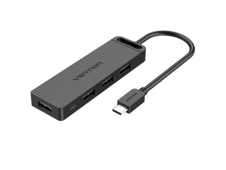 Hub USB Tipo-C Vention TGKBB/ 4xUSB/ 1xMicroUSB PD/ 15cm