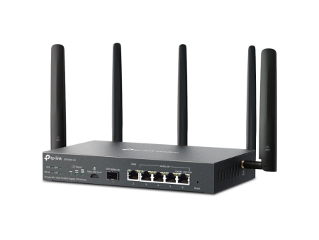 Router VPN 4G TP-Link Omada ER706W-4G/ WiFi 6/ 3000Mbps/ 2.4GHz 5GHz/ 5 Antenas/ WiFi 802.1Q