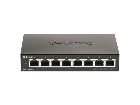 Switch Gestionable D-Link DGS-1100-08V2 8 Puertos/ RJ-45 10/100/1000