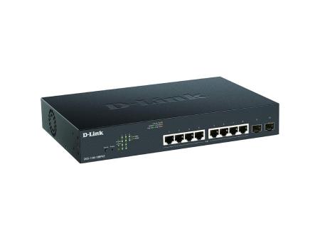 Switch D-Link DGS-1100-10MPV2 10 Puertos/ RJ-45 Gigabit 10/100/1000 PoE/ SFP