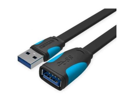 Cable Alargador USB 3.0 Vention VAS-A13-B200/ USB Macho - USB Hembra/ 5Gbps/ 2m/ Negro y Azul