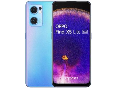 Smartphone Oppo Find X5 Lite 8GB/ 256GB/ 6.43'/ 5G/ Azul Estelar