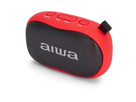 Altavoz con Bluetooth Aiwa BS-110RD/ 10W/ 2.0/ Rojo