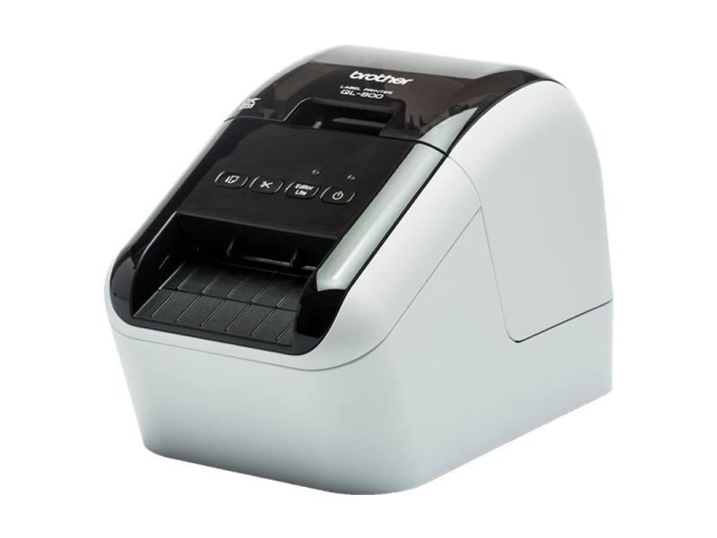 Impresora de Etiquetas Brother QL-800/ Térmica/ Ancho etiqueta 62mm/ USB/ Blanca y Negra