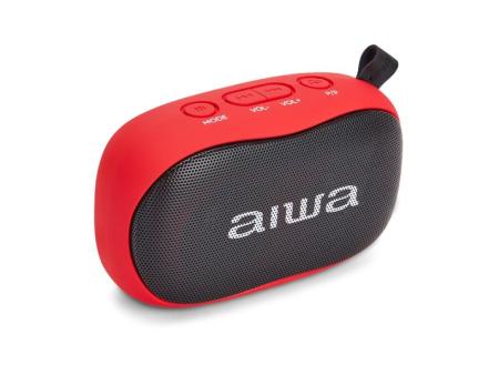 Altavoz con Bluetooth Aiwa BS-110RD/ 10W/ 2.0/ Rojo