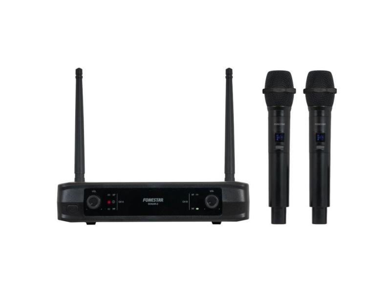 Micrófono Inalámbrico Doble Mano UHF Fonestar SONAIR-2M/ Incluye Receptor