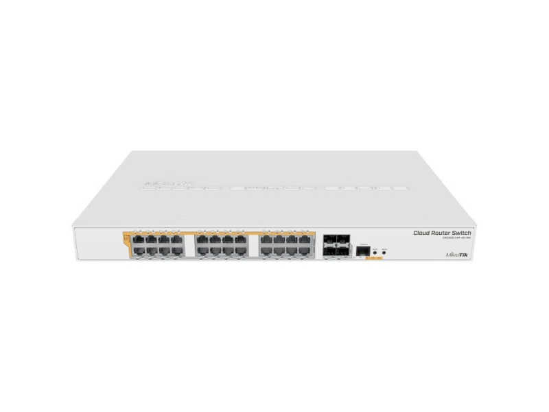 Switch Mikrotik CRS328-24P-4S+RM/ 28 Puertos/ RJ45 10/100/1000/ SFP/ PoE