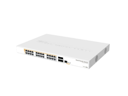 Switch Mikrotik CRS328-24P-4S+RM/ 28 Puertos/ RJ45 10/100/1000/ SFP/ PoE