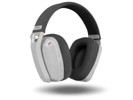 Auriculares Gaming Inalámbricos con Micrófono Krom Kanji/ Bluetooth/ USB 2.0/ Blancos