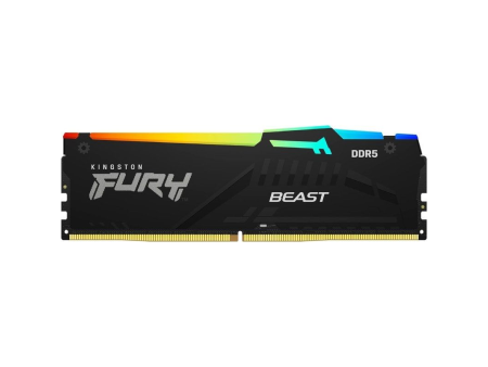 Memoria RAM Kingston FURY Beast RGB 32GB/ DDR5/ 6000MHz/ 1.4V/ CL30/ DIMM