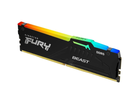 Memoria RAM Kingston FURY Beast RGB 32GB/ DDR5/ 6000MHz/ 1.4V/ CL30/ DIMM