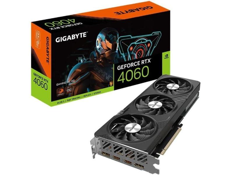 Tarjeta Gráfica Gigabyte GeForce RTX 4060 GAMING OC 8G/ 8GB GDDR6