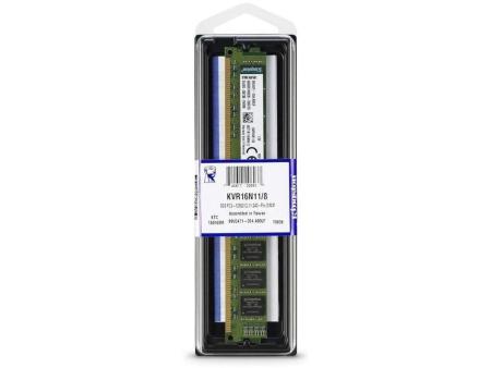 Memoria RAM Kingston ValueRAM 8GB/ DDR3/ 1600MHz/ 1.5V/ CL11/ DIMM