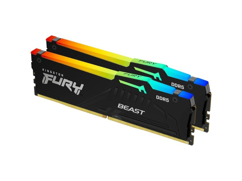 Memoria RAM Kingston FURY Beast 2 x 8GB/ DDR5/ 5600MHz/ 1.1V/ CL40/ DIMM