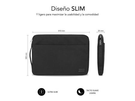 Funda Subblim Urban Laptop Sleeve para Portátiles hasta 15.6'/ Negra