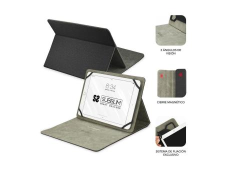 Funda Subblim Clever Stand para Tablets de 9'-10.1'/ Negra