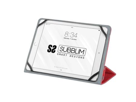 Funda Subblim Clever Stand para Tablets de 9'-10.1'/ Roja