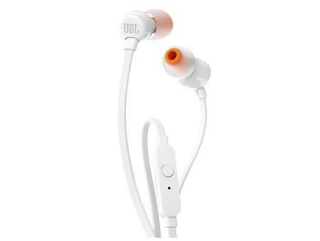 Auriculares Intrauditivos JBL Tune 110/ con Micrófono/ Jack 3.5/ Blancos