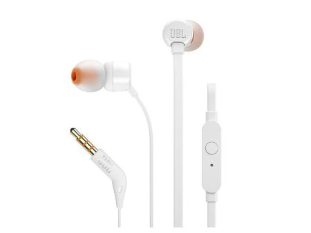 Auriculares Intrauditivos JBL Tune 110/ con Micrófono/ Jack 3.5/ Blancos