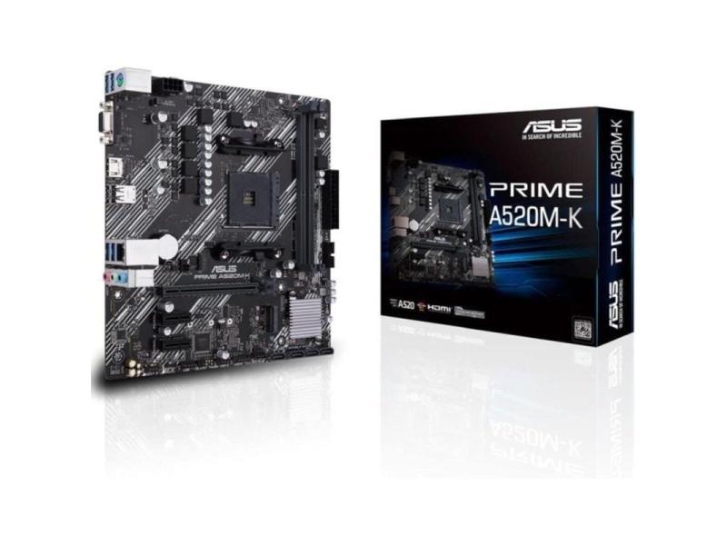 Placa Base Asus Prime A520M-K Socket AM4/ Micro ATX