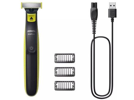 Cortabarbas Philips Oneblade QP2724/10/ con Batería/ 3 Accesorios