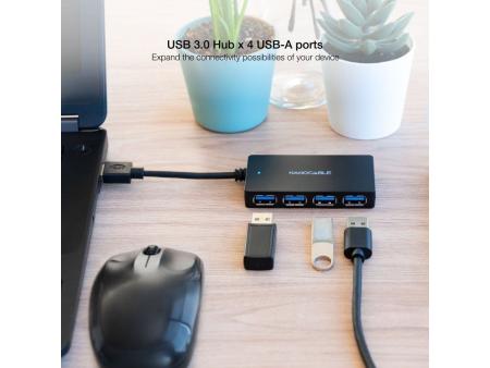 Hub USB 3.0 Nanocable 10.16.4403/ 4xUSB