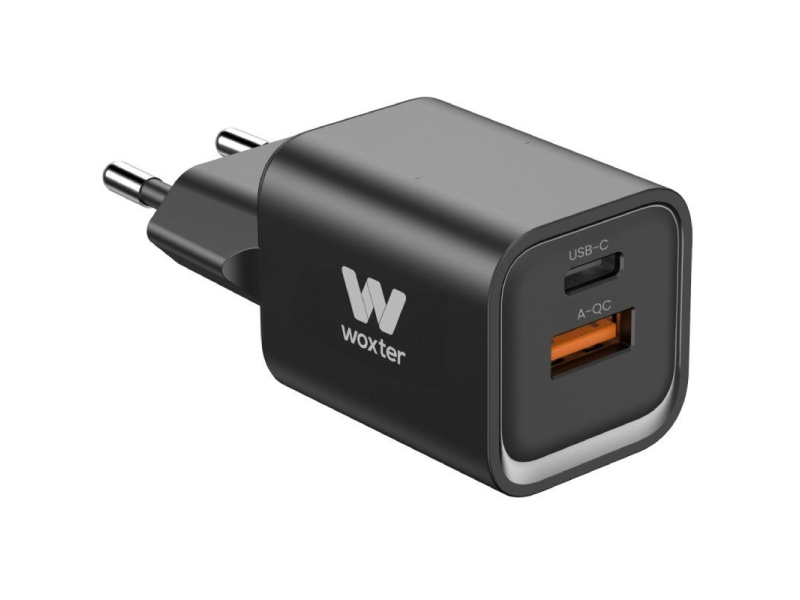 Cargador Compacto Woxter PE26-174/ 1xUSB Tipo-C/ 1xUSB/ 35W