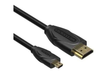 Cable HDMI Vention VAA-D03-B150/ HDMI Macho - Micro HDMI Macho/ 1.5m/ Negro