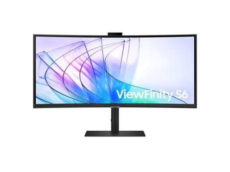 Monitor Profesional Ultraparonámico Curvo Samsung ViewFinity S6 S34C652VAU 34'/ UWQHD/ Webcam/ Multimedia/ Negro