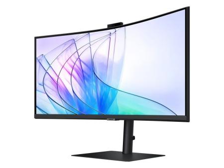 Monitor Profesional Ultraparonámico Curvo Samsung ViewFinity S6 S34C652VAU 34'/ UWQHD/ Webcam/ Multimedia/ Negro